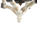 4 Light Chandelier, Hanging Light Fixture With Adjustable Chain For Kitchen, Bulb Not Included - Cream