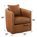 Jasmine - Swivel Accent Chair - Brown