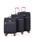 4 Piece Set, Softshell Suitcase Spinner Wheels Terylene Luggage Sets