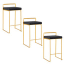 Fuji - Contemporary / Glam Design Counter Stool (Set of 2)