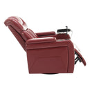 270 Degree Swivel Power Recliner With Tray Table, Phone Holder, Cup Holder, USB Port