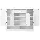 Sleek And Modern Shoe Cabinet With Adjustable Shelves, Space Saving Design