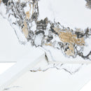 Modern Round Glass Coffee Table With Tempered Glass