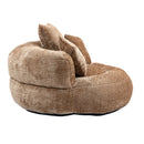 Lazy Sofa High Back Bean Bag Chair Couch With 3 Pillows
