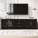 Modern Minimalist TV Stand, Entertainment Center Media Console Cabinet With Adjustable Shelves For Living Room