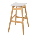 Modern Bar Stool Set With Upholstered Seating