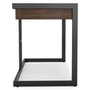 Erina - Desk - Distressed Charcoal Brown