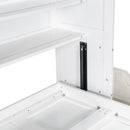 Murphy Cabinet Bed With Folding Sofa, Built In Storage Shelves And LED Light