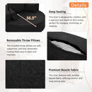 360° Swivel Chair Accent Barrel Chair With Removable Pillows