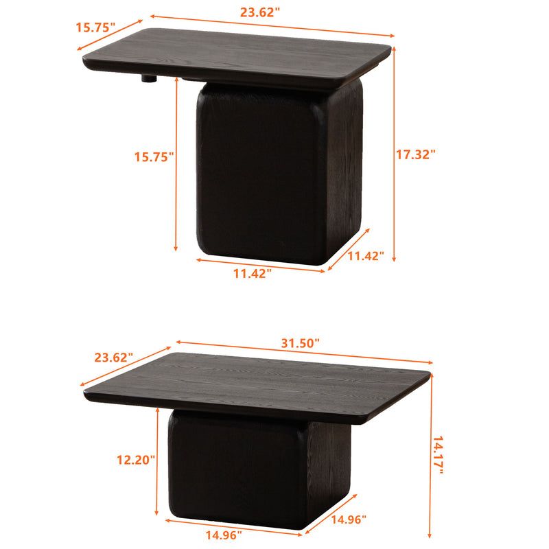 Square Coffee Table Set (Set of 2)