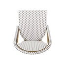 Outdoor Rattan And Aluminum French Bistro Chairs Set