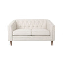 Sophisticated Loveseat With Diamond Stitched Detailing
