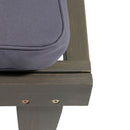 Ariana - Wood Chaise Lounge With Cushion