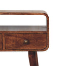 Solid Wood Curved Console Table