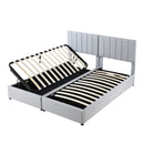 Upholstered Platform Bed With A Hydraulic Storage System