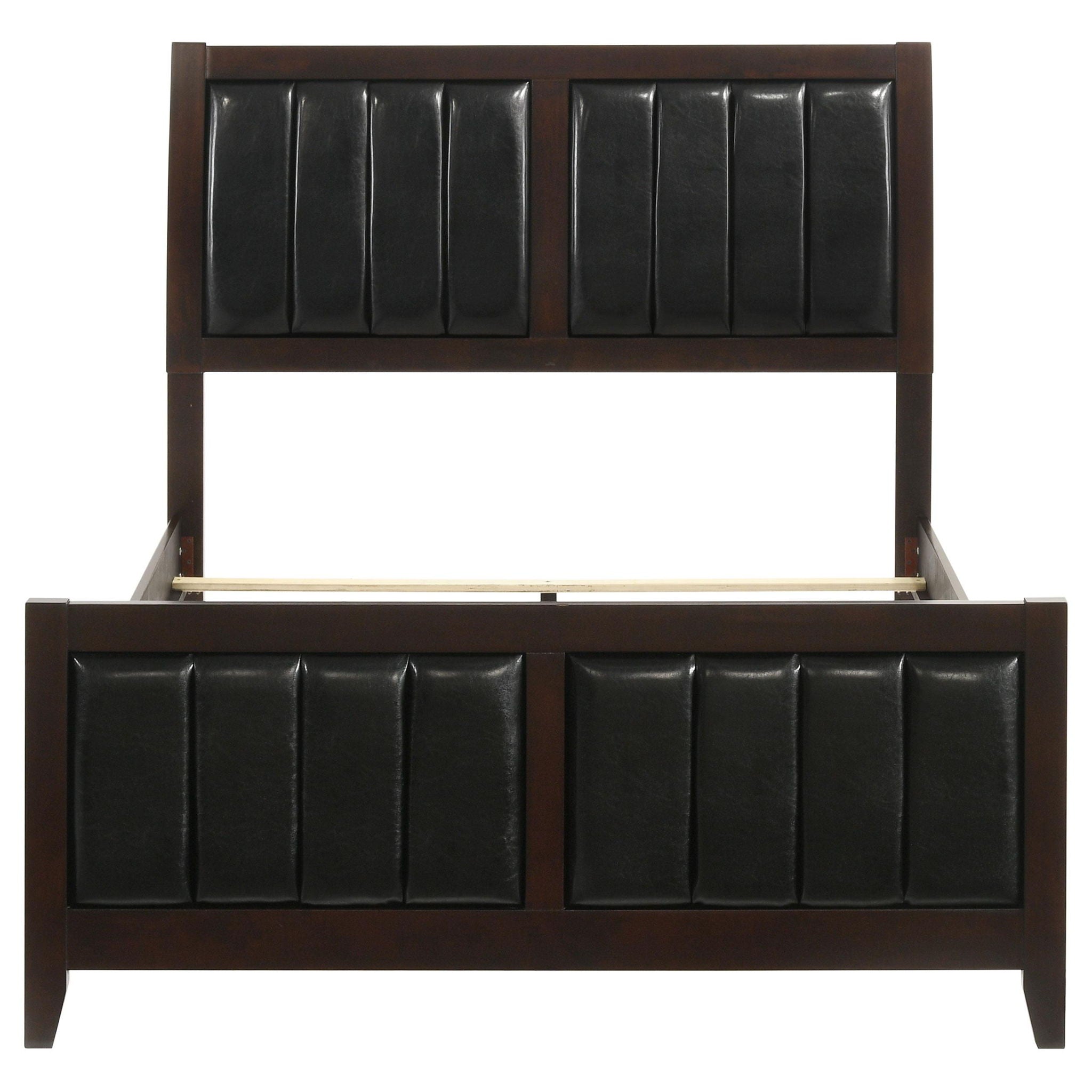Carlton Wood Full Panel Bed Cappuccino