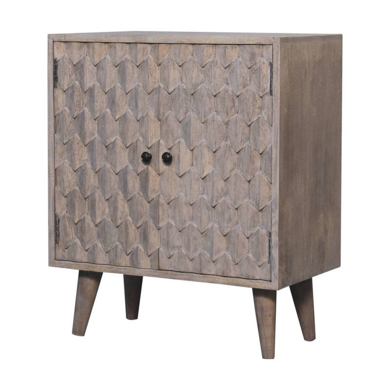Mini Pineapple Carved Cabinet