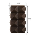 Side Table With 3D Embossed Pattern Design