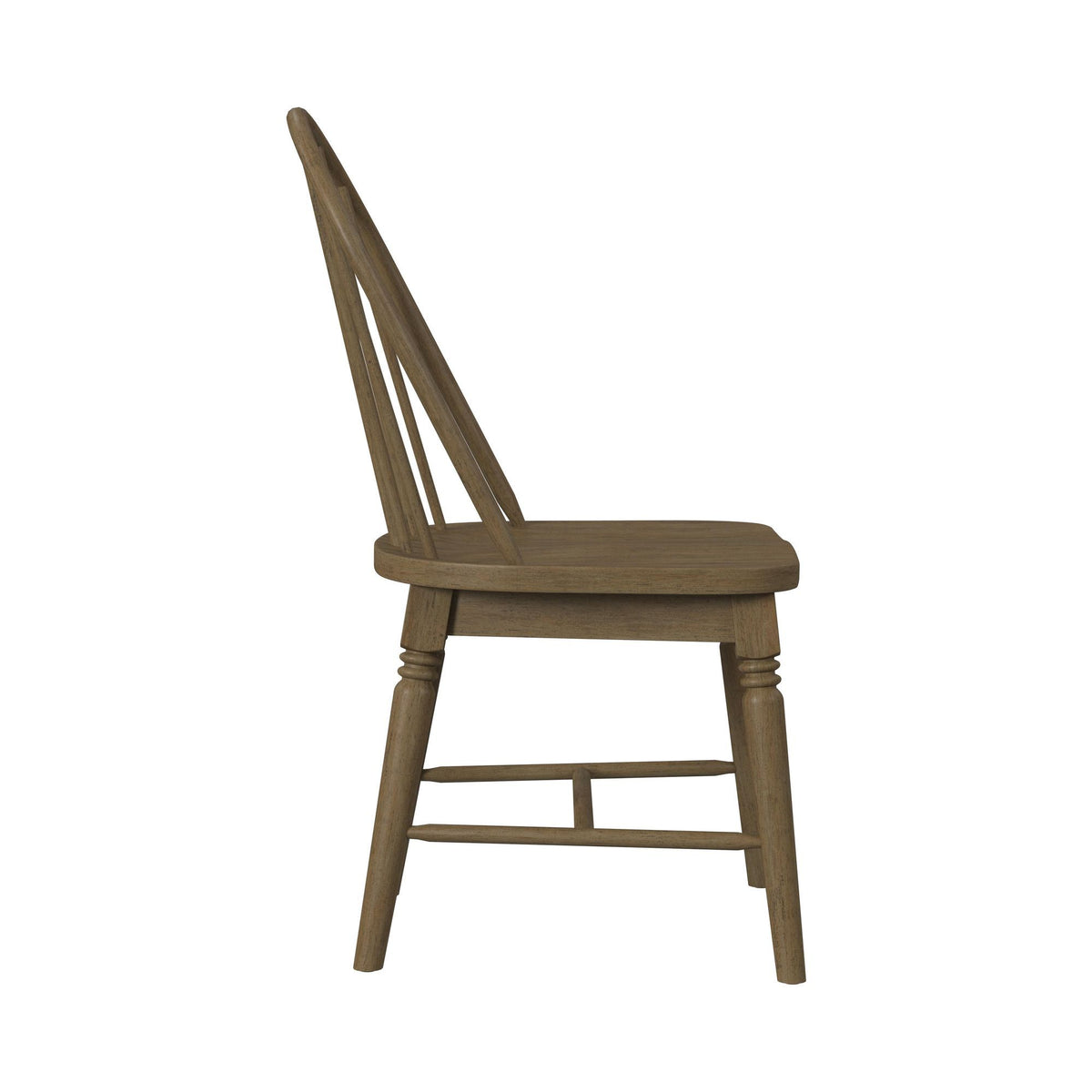 Heritage Windsor Side Chair (Set of 2) With Leveler in Oak Brown by Elements International, view 7