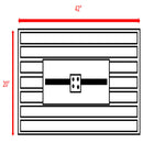 Outdoor Fire Pit Table With Lid, Durable Construction - Gray