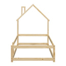 Wood Bed With House Shaped Headboard Floor Bed With Fences