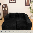 Modern Cloud Sectional Sofa With L-Shape Chaise