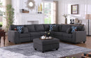 Cooper - Comfort Sectional Sofa With Ottomans And Cupholder