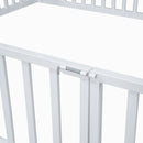 Metal House Bed With Fence And Door