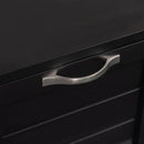 Low Twin Size Loft Bed with Cabinets, Shelves and Slide - Espresso(OLD SKU :LP000503AAP)