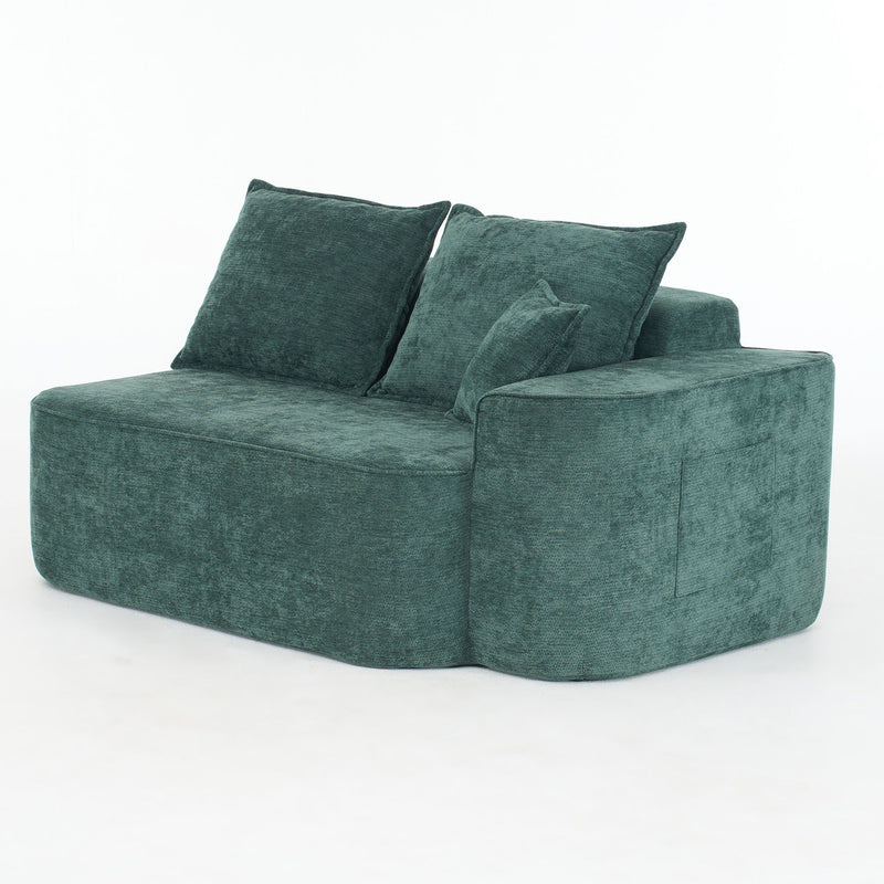 L-Shaped Sectional Sofa Couch With Chaise, Extra Deep Seats