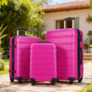 3 Piece Luggage Set Hardside Spinner Suitcase With Tsa Lock 20" 24" 28" Available