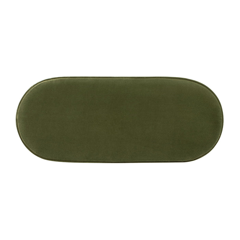 Serena - Contemporary Design Oval Storage Bench Ottoman