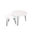Round Nesting Coffee Table For Living Room (Set of 2)