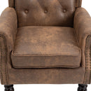 Modern Accent Armchair With Sturdy Wood Legs