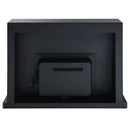 Drisana - Fireplace - Black Mirrored