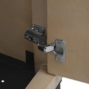 Modern Freestanding Bathroom Vanity With Ceramic Sink, Hot And Cold Faucet, Storage Cabinet & Open Shelf