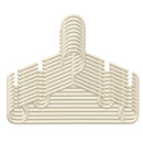 Portable Wardrobe Closet Storage Organizer With Magnetic Doors And Hanging Rod - Cream White