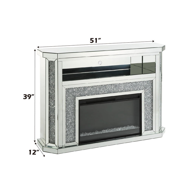 Noralie - Fireplace - Mirrored - 39" - Atlantic Fine Furniture Inc