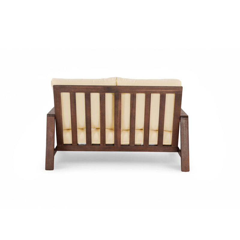 4 Piece Outdoor Sofa Set With Cushions And Coffee Table