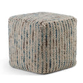 Zoey - Handcrafted Woven Cube Pouf