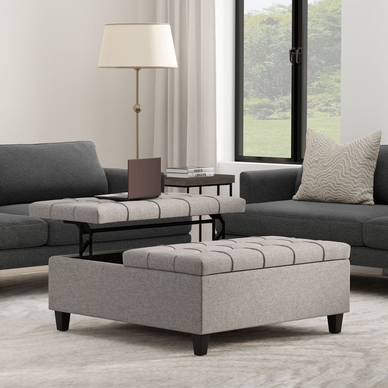 Harrison - Upholstered Coffee Table Storage Ottoman