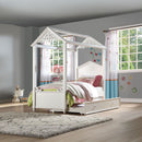 Rapunzel - Twin Trundle - White