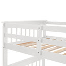 Stairway Bunk Bed With Storage And Guard Rail For Bedroom