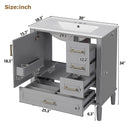 Traditional Bathroom Vanity Set With Soft Close Doors