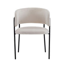 Modern Upholstered Arm Dining Chair Set