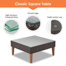 4 Pieces Outdoor Wicker L-Shape Sofa Set