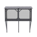 Premium Cat Window Box With Bug Proof Net For Large Indoor Cats Spruce Wood & Polyester - Antique Gray