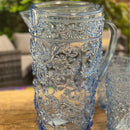 Paisley Unbreakable Plastic Water Pitcher With Lid And Spout