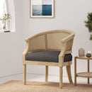 Curved Backrest Accent Chair