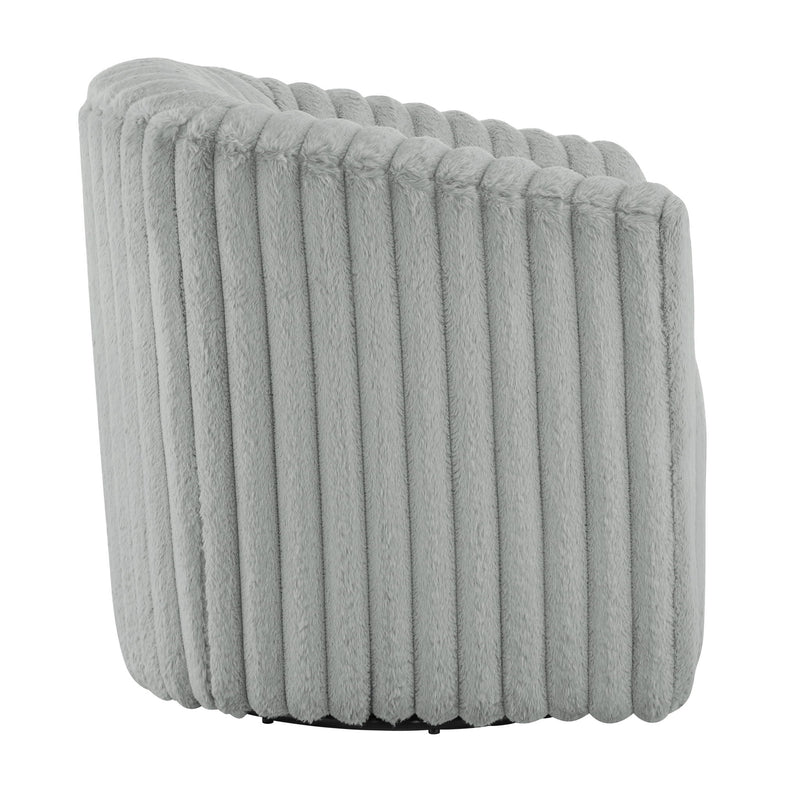 Alexa Barrel Swivel Chair - Grey